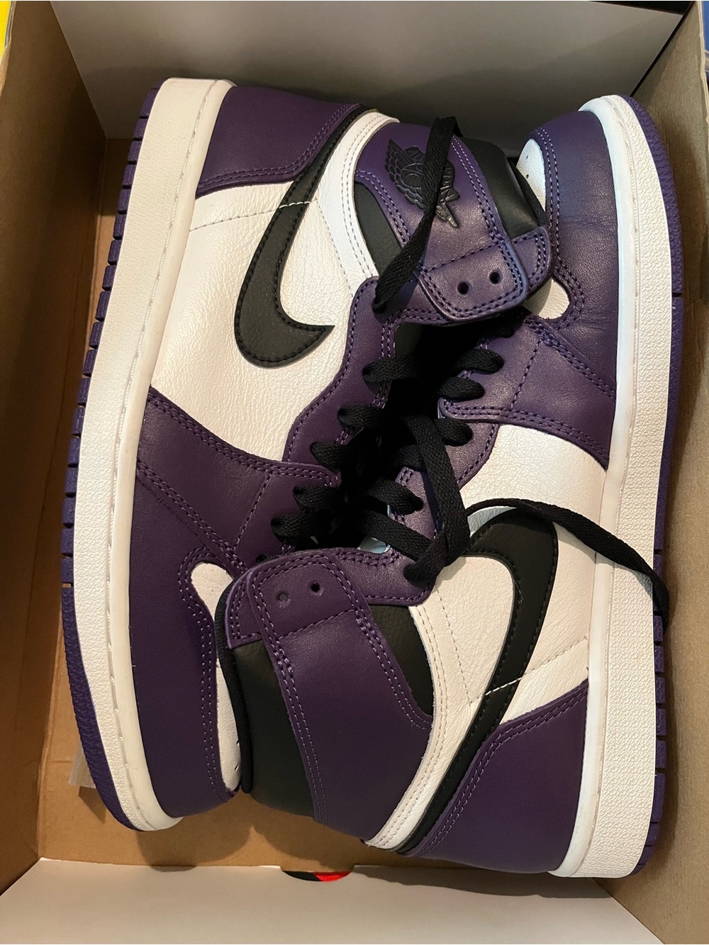 Jordan Men's Nike Air Jordan 1 Retro High Purple Black White